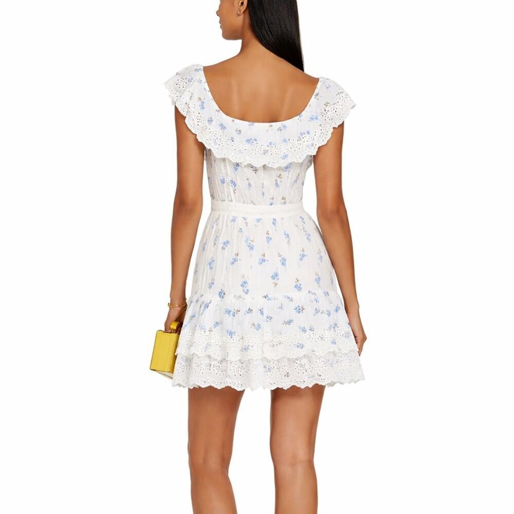 LoveShackFancy Cotton mini dress | Feminine Cottagecore Coquette Eyelet Spring 2 - Picture 14 of 14